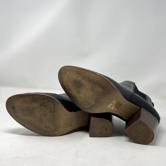 Madewell Regan Boot Size 8.5 Black Leather Pull On J8307 - Picture 7 of 11